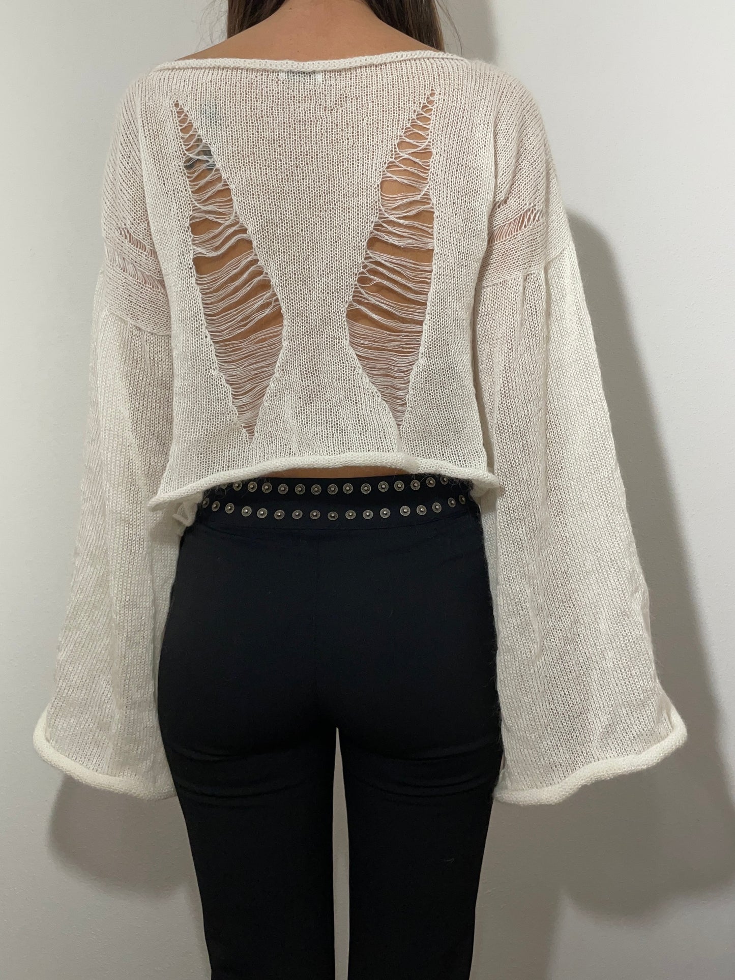 Venom White Sweater