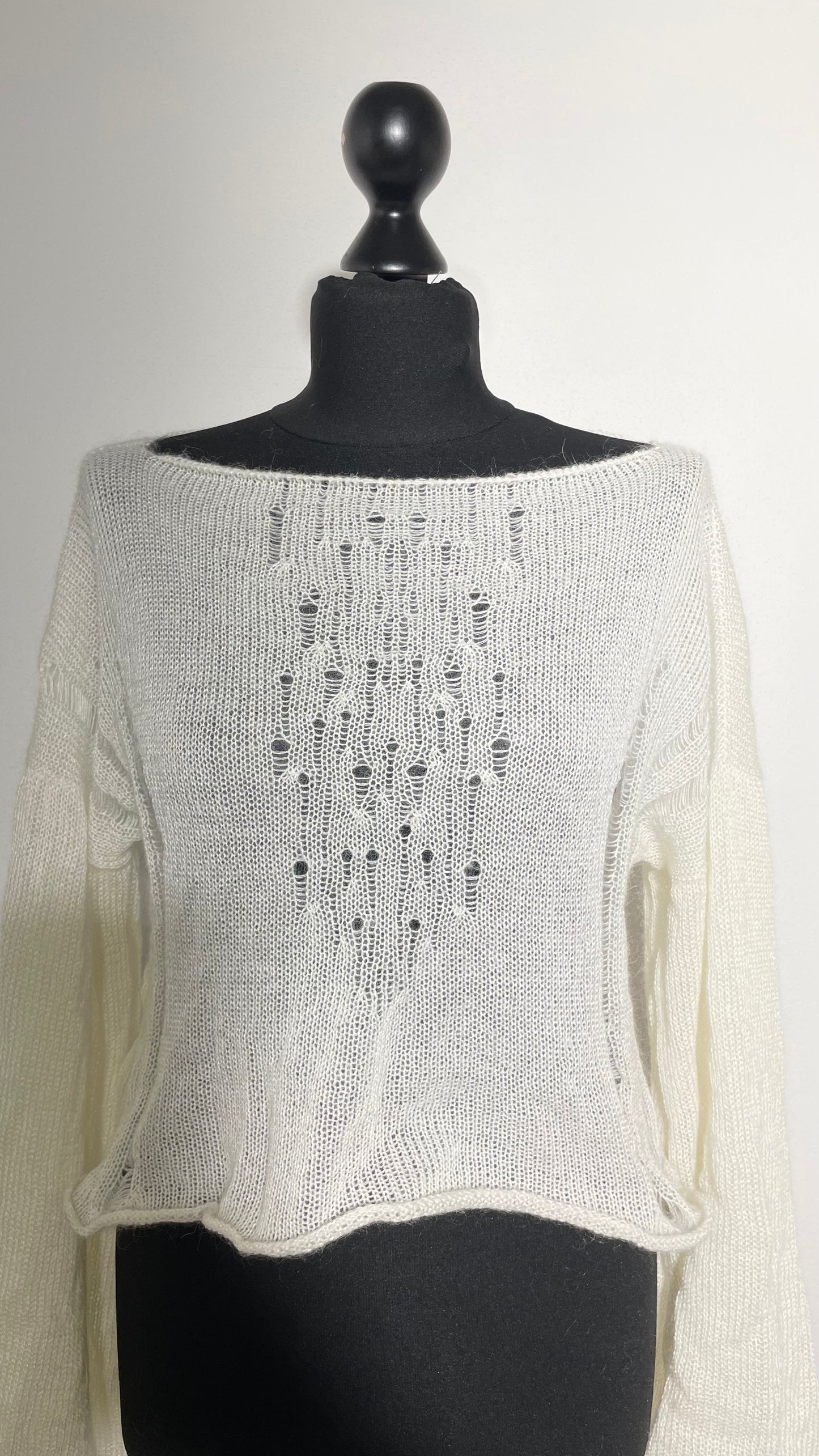 Venom White Sweater