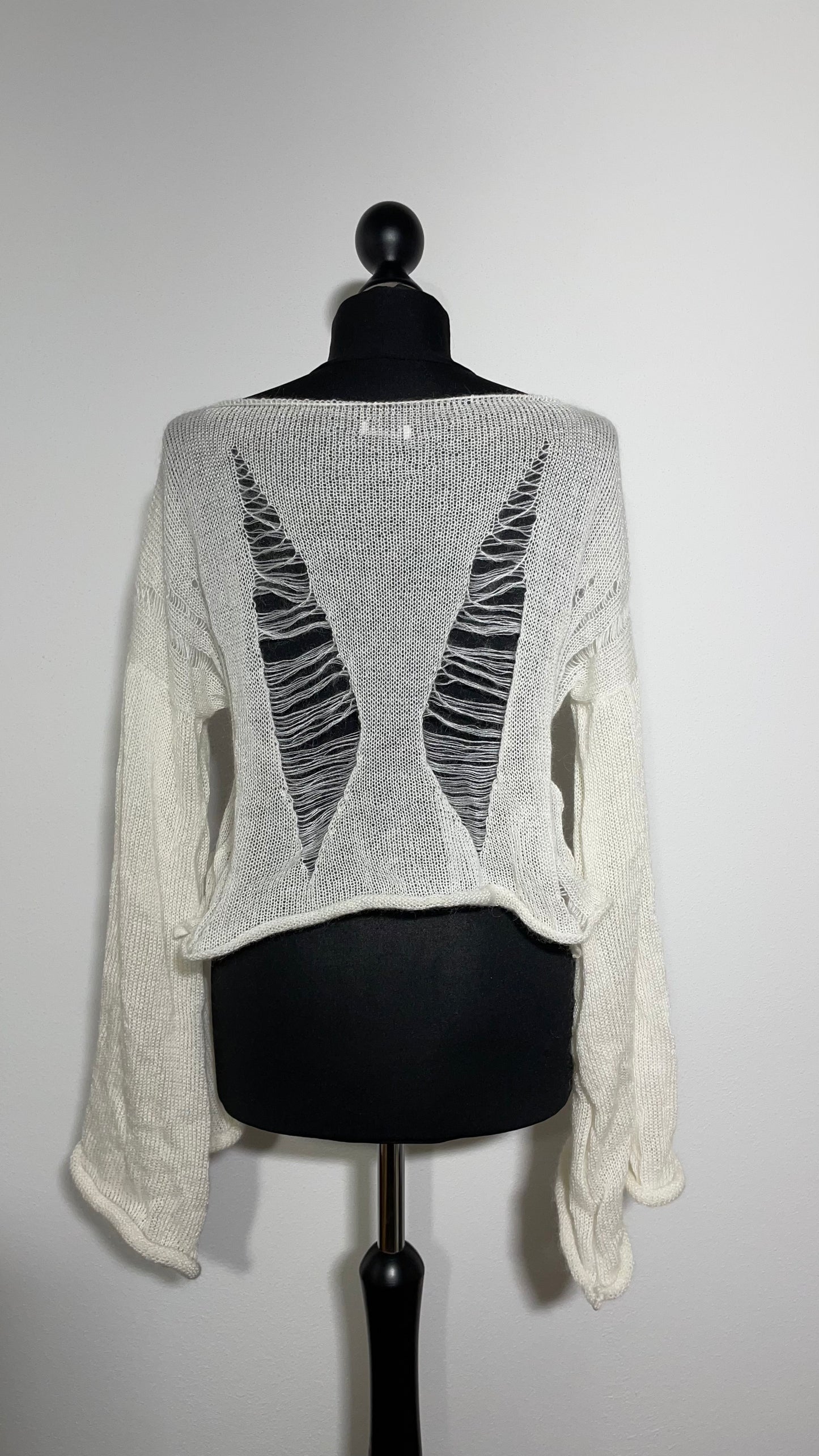 Venom White Sweater