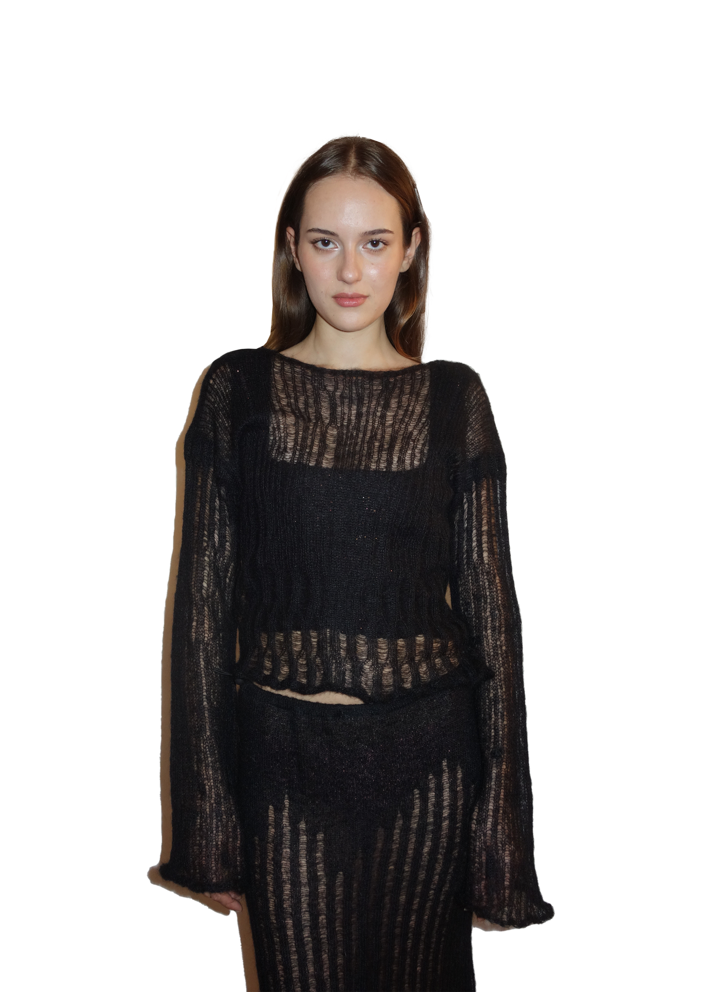 Veins Black Sweater
