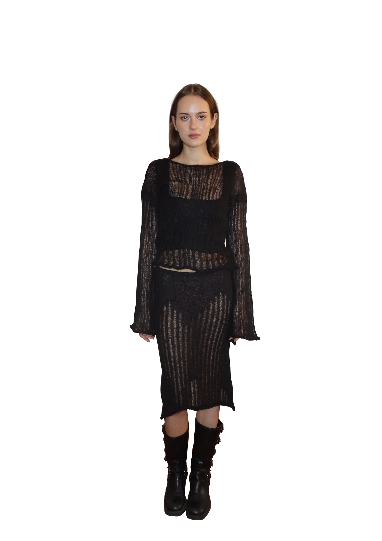 Veins Black Sweater